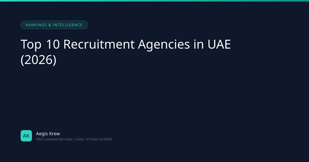 Top 10 Recruitment Agencies in UAE (2026) — Expert-Verified | Aegis ...
